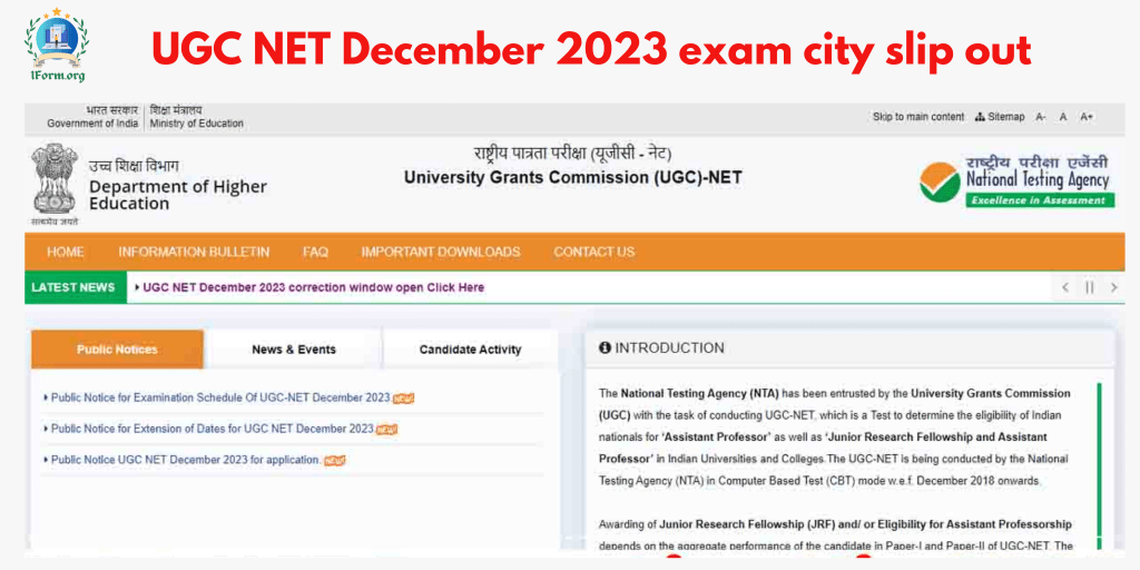 UGC NET December 2023 exam city slip out at ugcnet.nta.ac.in; how to download