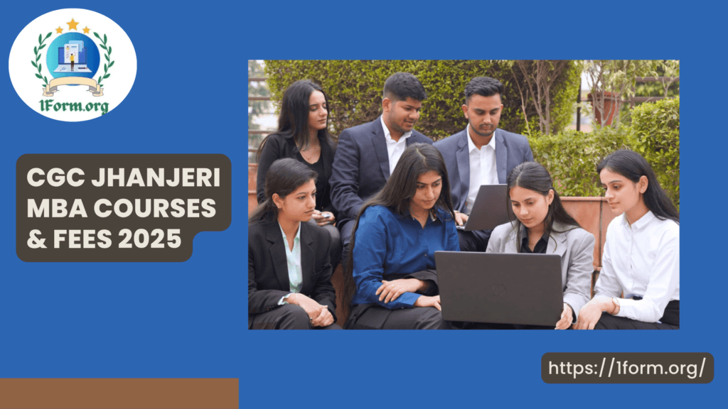 CGC Jhanjeri MBA Courses & Fees 2025