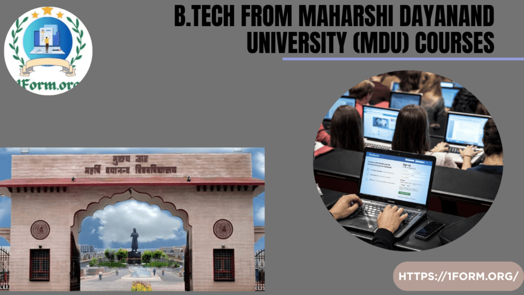 B.Tech from Maharshi Dayanand University (MDU), Admission 2026, Fees, Courses, Eligibility