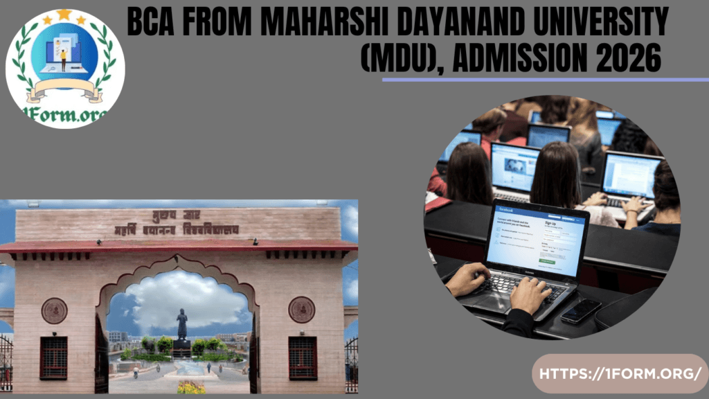 BCA from Maharshi Dayanand University (MDU), Admission 2026, Fees, Courses, Eligibility 