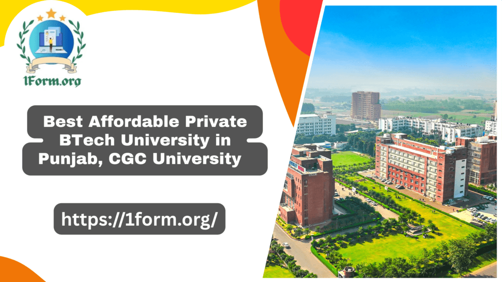 Best Affordable Private BTech University in Punjab, CGC University