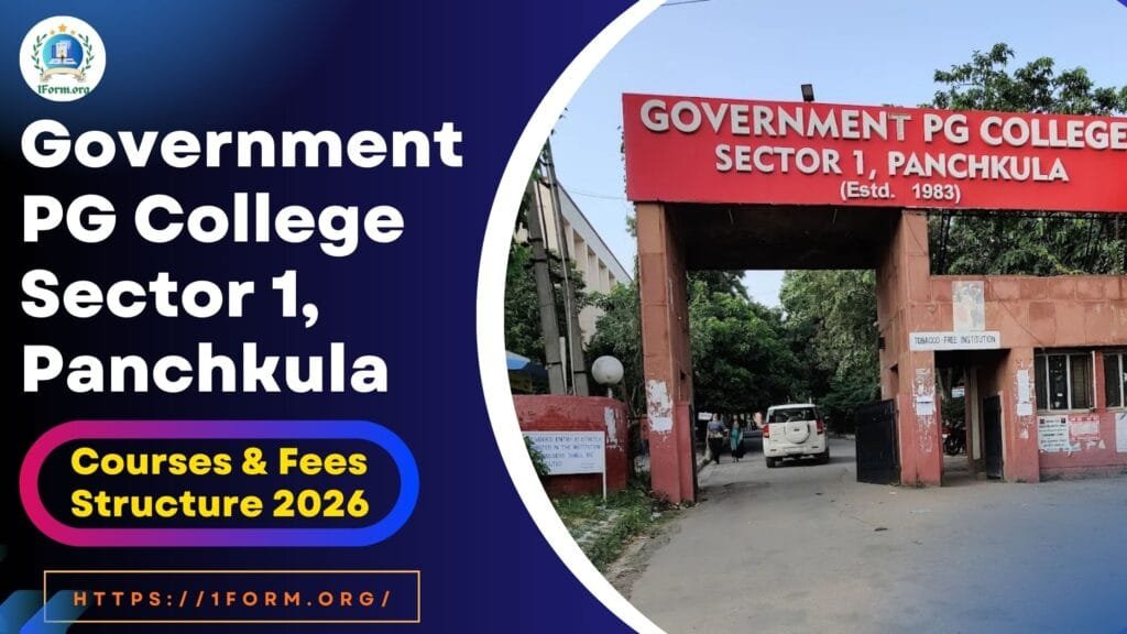 Government PG College Sector 1, Panchkula: Courses & Fees Structure 2026