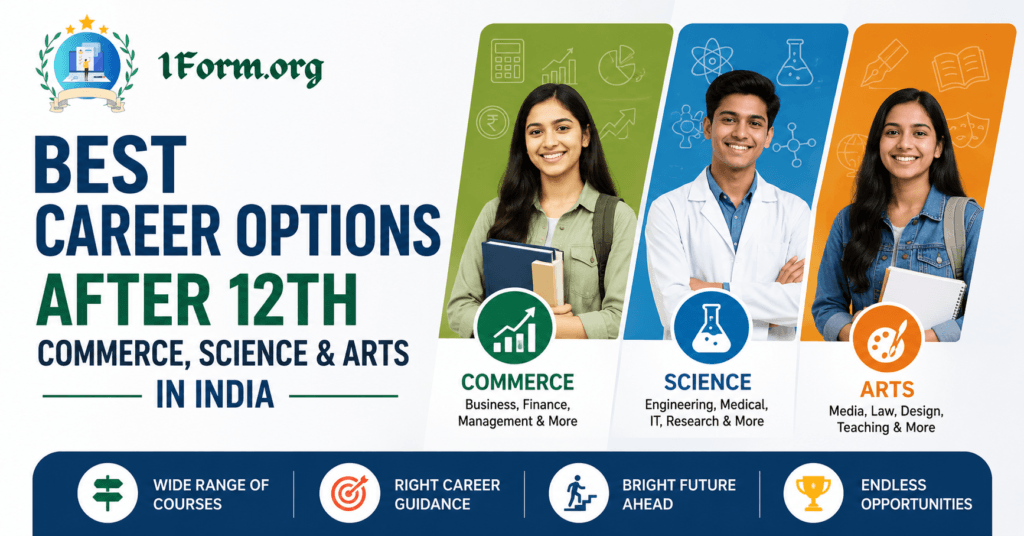 Best Career Options After 12th Commerce, Science and Arts in India