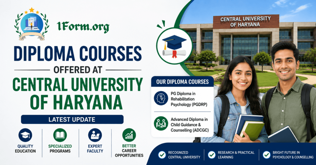 Diploma Courses Offered at Central University of Haryana