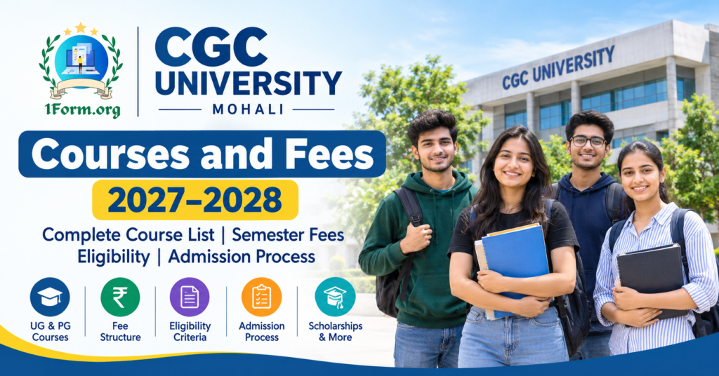 CGC University Courses and Fees 2027–2028