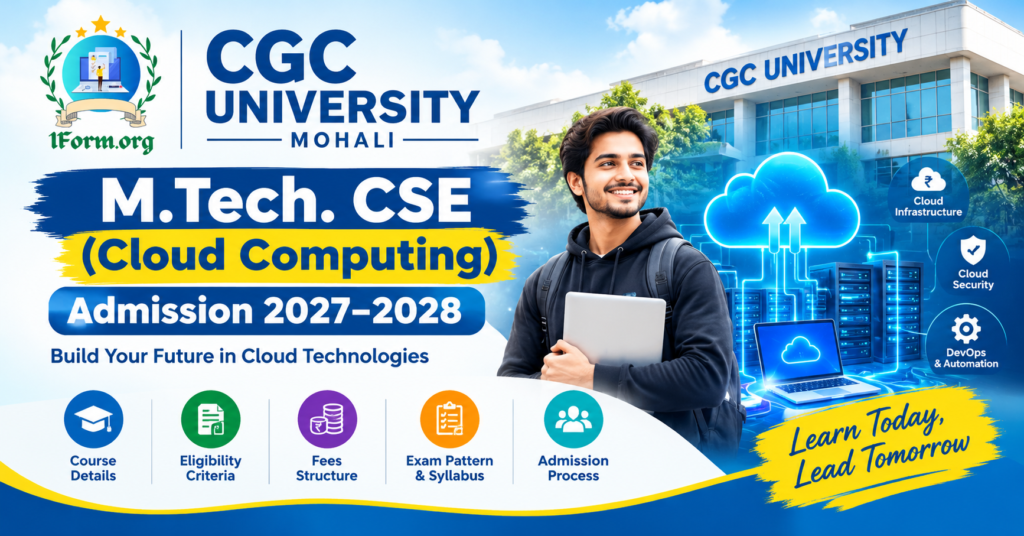 M.Tech Cloud Computing Admission 
