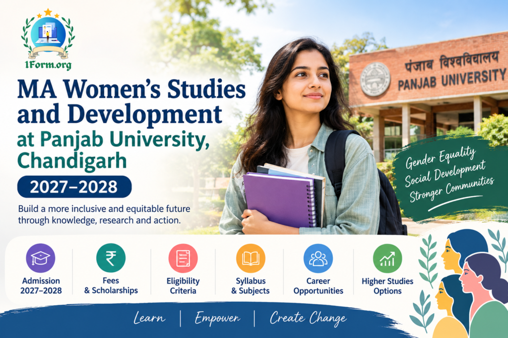 MA Women’s Studies and Development at Panjab University Chandigarh