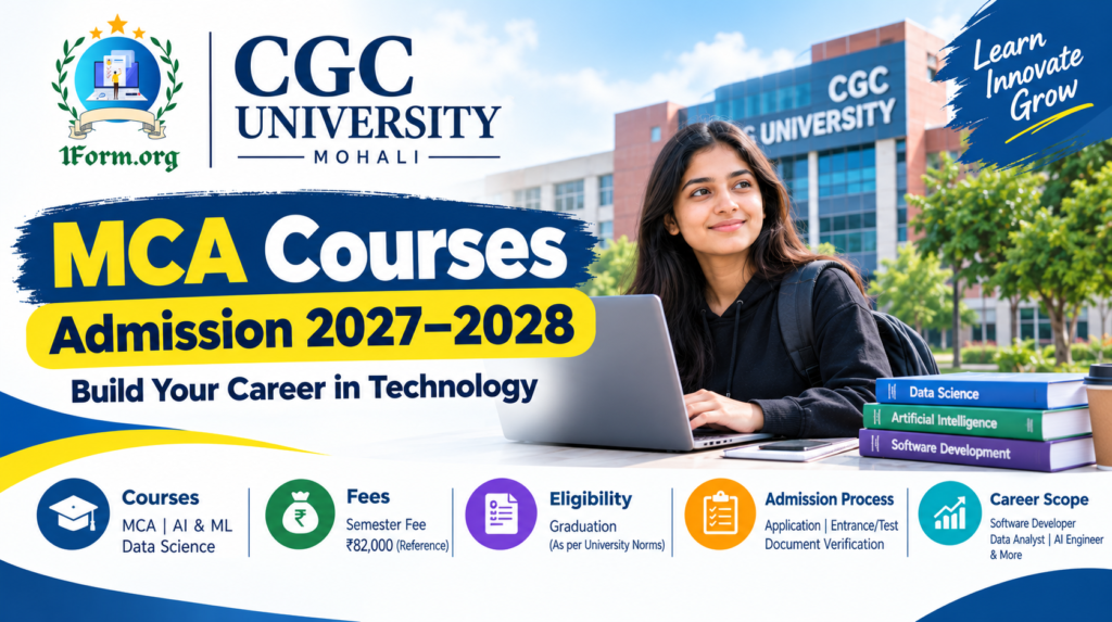 MCA Courses Admission 2027–2028 